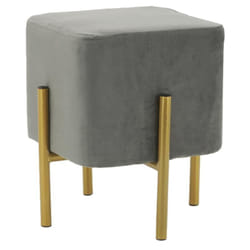 Aubry Gaspard - Tabouret carré pied doré Gatsby