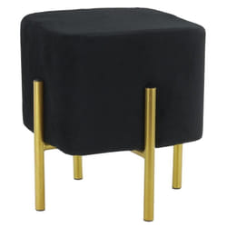 Aubry Gaspard - Tabouret carré pied doré Gatsby