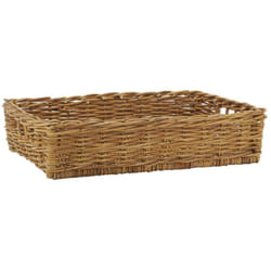 Aubry Gaspard - Manne en poelet marron 60 x 40 x 14 cm