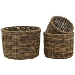 Aubry Gaspard - Cache-pots en osier brut (lot de 3)