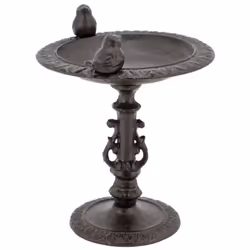 Aspect Matériau principal fonte Dimensions Diamètre (en cm) 19,00 Hauteur (en cm) 23,00 Mangeoire à oiseaux en fonte Avec déc ...