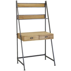 Tagère bureau en bois et métal