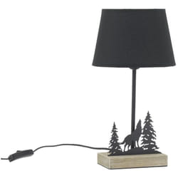 Aubry Gaspard - Lampe en métal montagne Loup