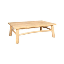 Table basse - AUBRY GASPARD - Arthur - Teck naturel - 120x80 cm - Livré monté