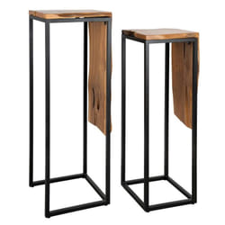 Console en teck et métal - Arden Sellettes gigognes