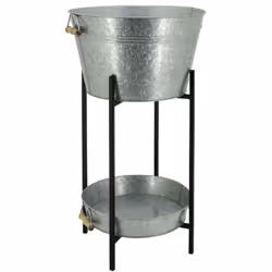 Aspect Matériau principal Métal galvanisé Matériaux secondaires bois Dimensions Diamètre (en cm) 40,00 Hauteur (en cm) 71,00 ...