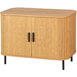 Commode en bois et métal à lamelles Kyoto