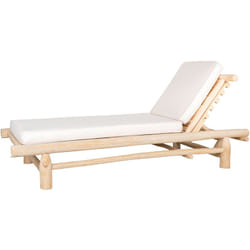 Bain de soleil en teck