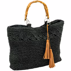 Aspect Coloris Teinté noir Matériau principal papier cordé Matériaux secondaires bambou Dimensions Hauteur (en cm) 53,00 Long ...