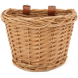 Aubry Gaspard - Panier à vélo en osier naturel Grand modèle