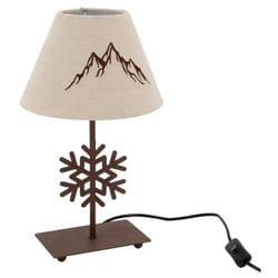 Lampe à poser métal découpé Chatel Flocon