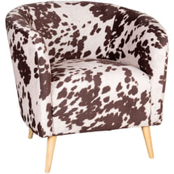 Aubry Gaspard - Fauteuil effet peau de vache Grand