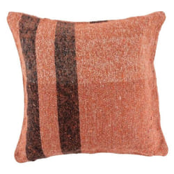 Coussin en coton recyclé Rouille 45 x 45 cm