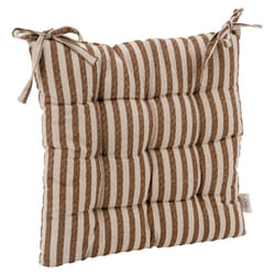 Galette de chaise en coton flex Rayures