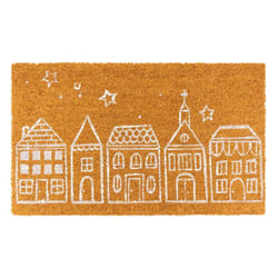 Aubry Gaspard - Paillasson coco intérieur extérieur 75 x 45 cm Village de Noel