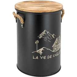 Tabouret et seau à pellets
