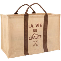 Sac à bûches en jute