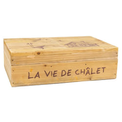 Aubry Gaspard - Boîte à thé en pin 'La vie de Chalet'