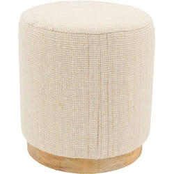 Aubry Gaspard - Pouf en laine pied Manguier