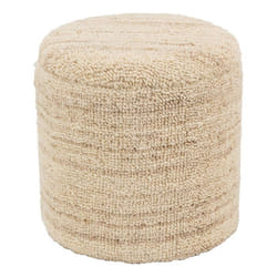 Pouf / coffre en laine bouclette Petit