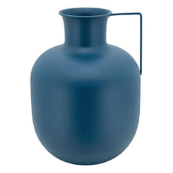 Aubry Gaspard - Vase en métal meltik Bleu