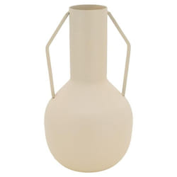 Vase en métal meltik Beige