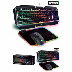 Pack GAMER - Spirit Of Gamer - PRO-ULTIMATE 500 - Souris RGB - Clavier MK30 - Tapis souris RGB