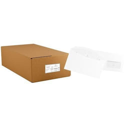 Enveloppe pour mise sous pli automatique 114 x 229 mm La Couronne 80 g avec fenêtre 45 x 100 mm blanche - Boîte de 1000