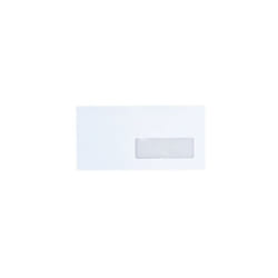 La Couronne - Enveloppe velin blanche 110 x 220 mm - format dl - avec fenêtre - Boîte de 500
