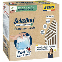 Seko - Box bois bag +1 Absorbeur box en bois blanche 1 absorbeur bag - sodepac