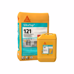 Description générale Le mortier Sikatop 121 Surfaçage est un mortier hydraulique bi-composant à hautes performances, conçu po ...