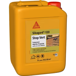 Description générale Le traitement algicide et fongicide SIKA - Sikagard-120 Stop Vert - 5L est un produit prêt à l'emploi, c ...