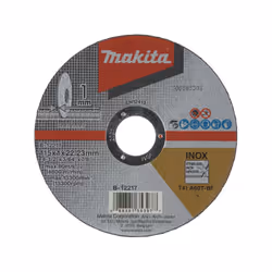 Carton disques à tronçonner MAKITA - B-12239-50 Ø 125 mm Ø alésage 22,23 mm Epaisseur 1 mm Forme Plat Spécification A60T B-12 ...
