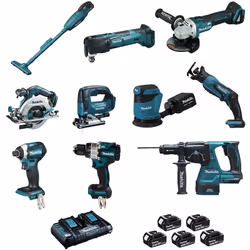 Description générale Le kit Makita DLX1011PT comprend 10 outils puissants et efficaces, conçus pour les professionnels et les ...