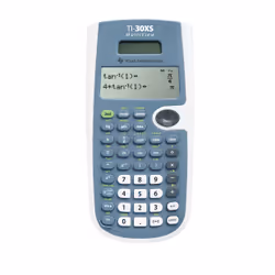 Texas Instruments TI-30 X, Poche, Calculatrice scientifique, 4 lignes, Batterie/Solaire, Bleu