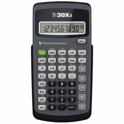 Texas Instruments TI-30Xa, Poche, Calculatrice scientifique, 10 chiffres, 1 lignes, Batterie, Noir, Gris
