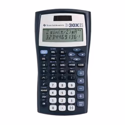 Texas Instruments TI-30X IIS, Poche, Calculatrice scientifique, 11 chiffres, 2 lignes, Batterie/Solaire, Noir