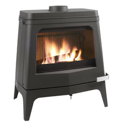 Deville C07768-06 cheminée Intérieure Cheminée autonome Briquettes de bois Noir