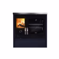 Deville C086AA06, Pose libre, Noir, Acier inoxydable, Briquettes de bois, 177 m³, 70 m², 760 mm