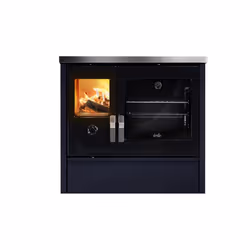 Deville C086AB06, Pose libre, Noir, Bleu, Briquettes de bois, 200 m³, 80 m²