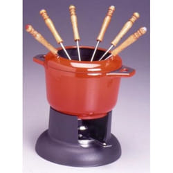 Invicta 100303 service à fondue 1,1 L Noir, Rouge 6 personne(s)