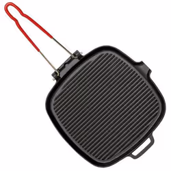 Invicta 32720, Rectangulaire, Poêle grill, Noir, Vitrocéramique, Gaz, Halogène, Induction, 275 mm, 255 mm