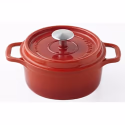 Invicta - cocotte ronde en fonte émaillée 22cm rubis - 402220