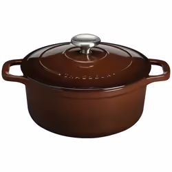 Chasseur - cocotte en fonte émaillée 20cm chocolat - puc472079