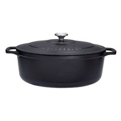 Cocotte ovale en fonte émaillée 25cm noire sublime Chasseur puc472501
