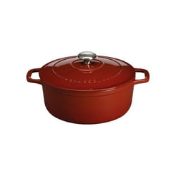 Chasseur - cocotte ronde en fonte émaillée 28cm rouge - puc472881