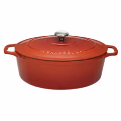 Cocotte ovale CHASSEUR PUC472958.Cocotte en fonte de haute qualité.Indispensable pour réussir tous vos plats mijotés tout en  ...