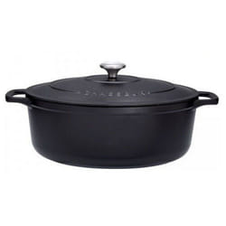 Cocotte ovale en fonte émaillée 31cm noire sublime - Chasseur - puc473101