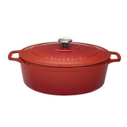 Chasseur - cocotte ovale en fonte émaillée 31cm rubis sublime - puc473158