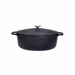 Cocotte ovale en fonte émaillée 33cm noire sublime Chasseur puc473301